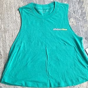 NWT Aloha Vibes Crop Tank